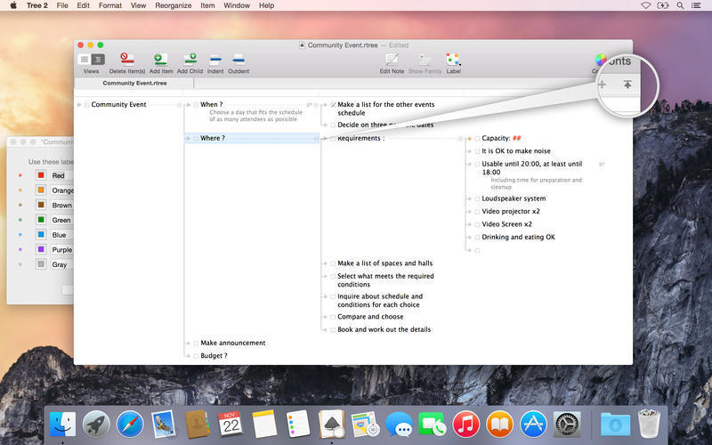 Notes are expandable - Scrivener 1.9 for PC