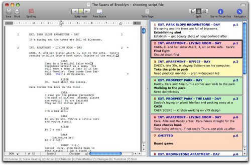 final draft 10 view act breaks index cards