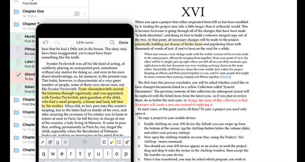 Draft Navigator - Scrivener for iOS: First Review