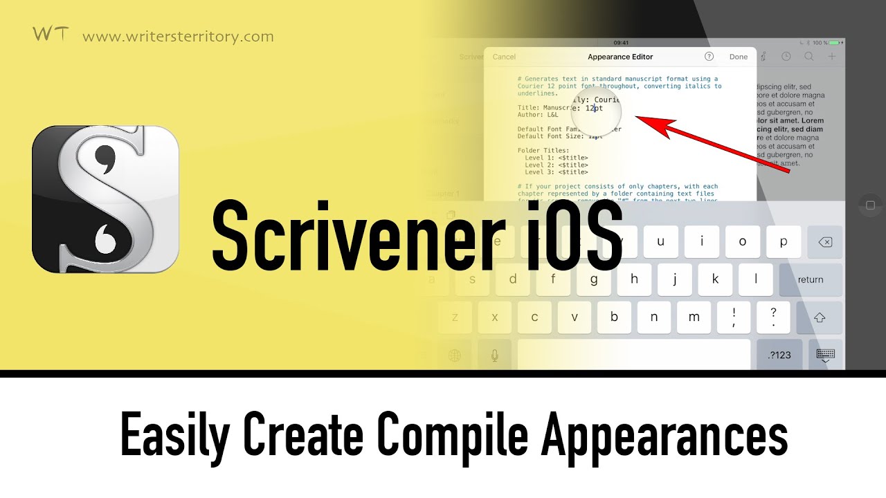 Default Compile Appearance - Scrivener iOS: Easily Create Compile Appearances