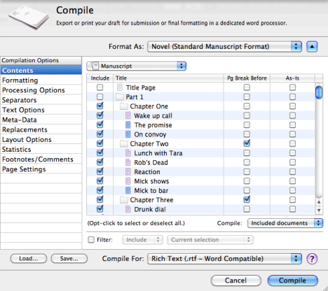 Manuscript Times Compile Appearance - Scrivener iOS: Easily Create Compile Appearances