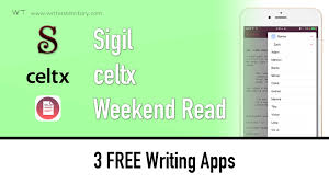 Save your eBook - 3 FREE Writing Apps: Sigil, celtx, Weekend Read