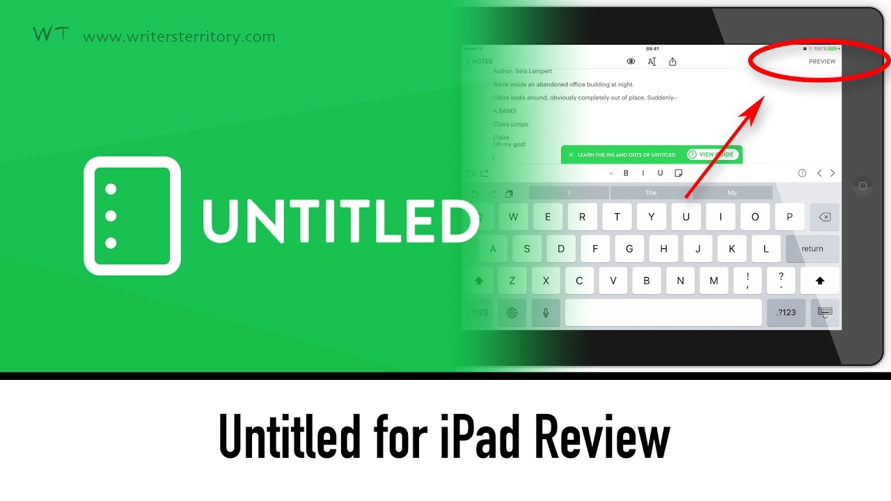 UNTITLED Script View - Untitled Notebook App for Screenwriters Review