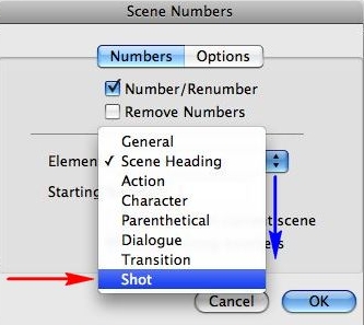 Add Scene Numbers - Automatic Scene Numbers in Final Draft 10